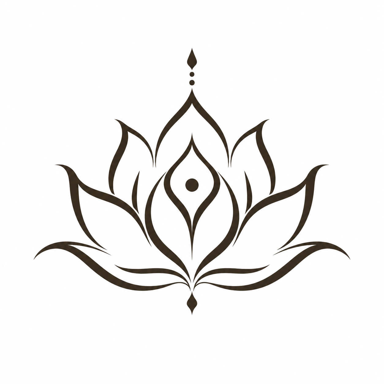 elegant thai lotus wellness emblem